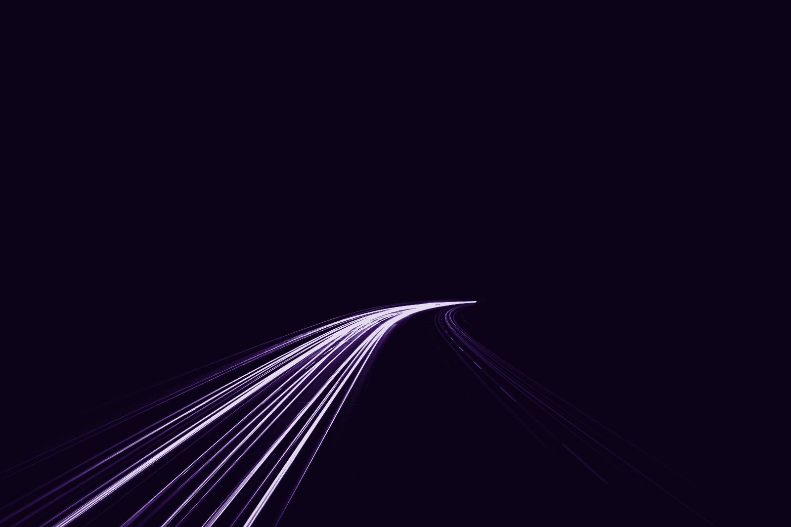 Light trails at night